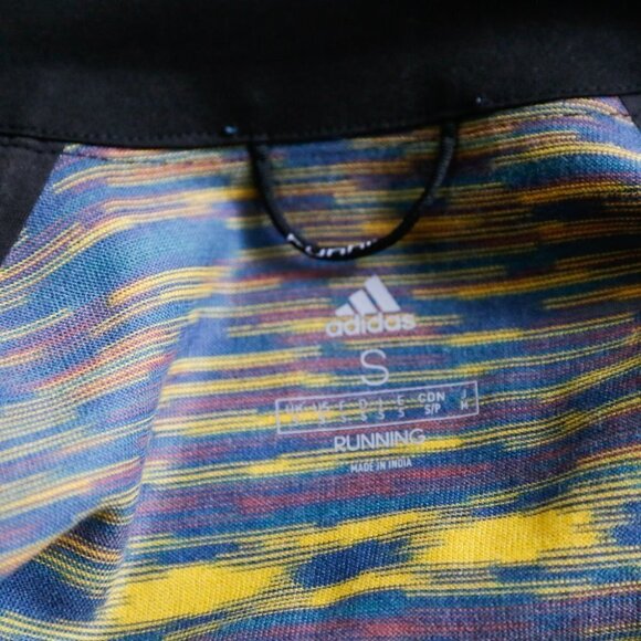 Adidas X Missoni Black Multicolour Sleeve Long Zip Up Running Jacket - Picture 9 of 10